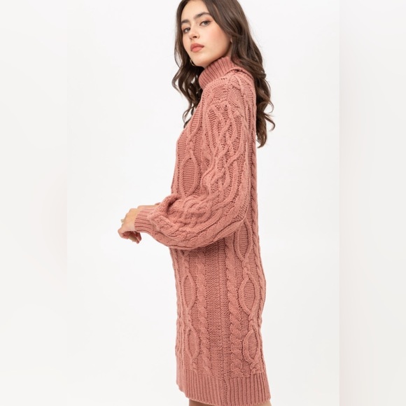 Mauve sweater dress various sizes - Picture 5 of 6
